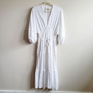 Z&L Coastal Bohemian Peasant Dress